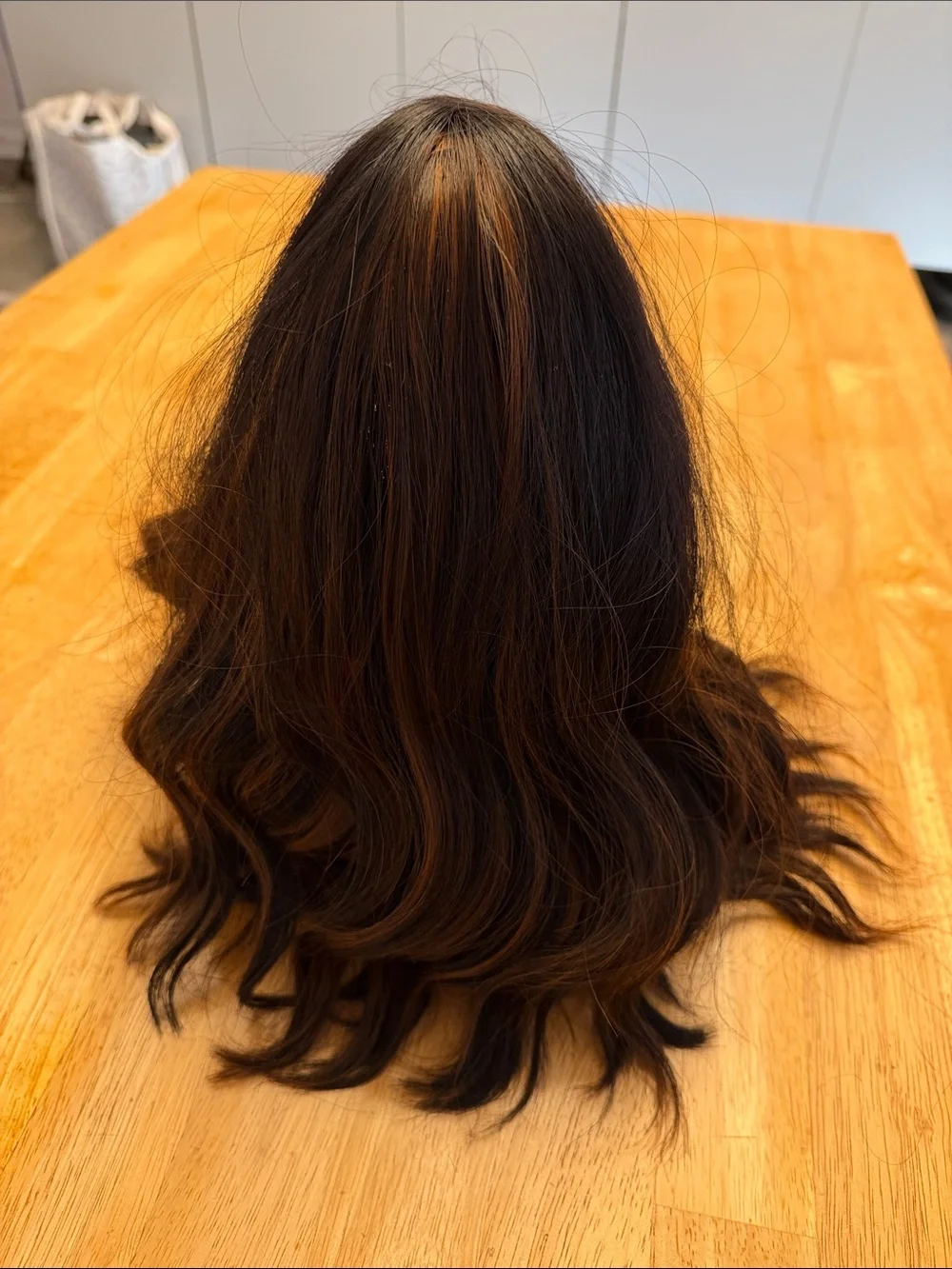 Brown Wig with Highlights - Lightweight Everyday Style